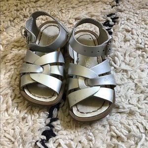 Silver Saltwater Sandals